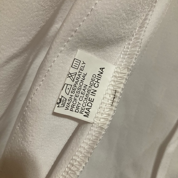Women's Long Sleeve White Button Down - for work, dress up, formal / casual - Picture 7 of 16